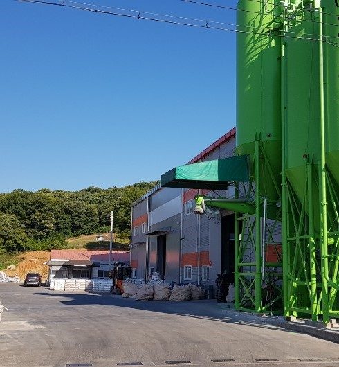 ITOS manufacturing plant with silo line, Korea